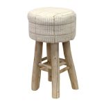CASPER - sgabello in legno e lana 40 x 70