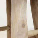 CASPER - sgabello in legno e lana 40 x 70