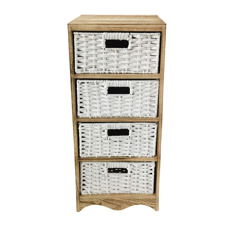 CRONO - mobiletto in legno con 4 cassetti