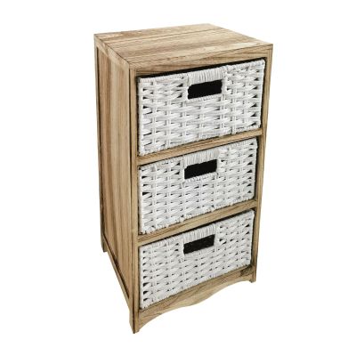 CRONO - mobiletto in legno con 3 cassetti