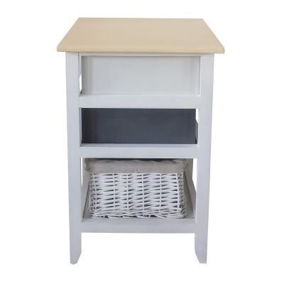 RITTER - mobiletto in legno con 2 cassetti e 1 cesta