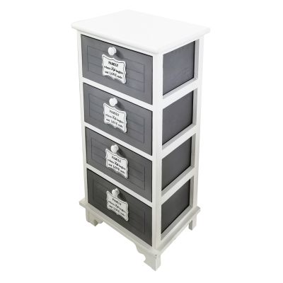 POPPY - mobiletto in legno con cassetti