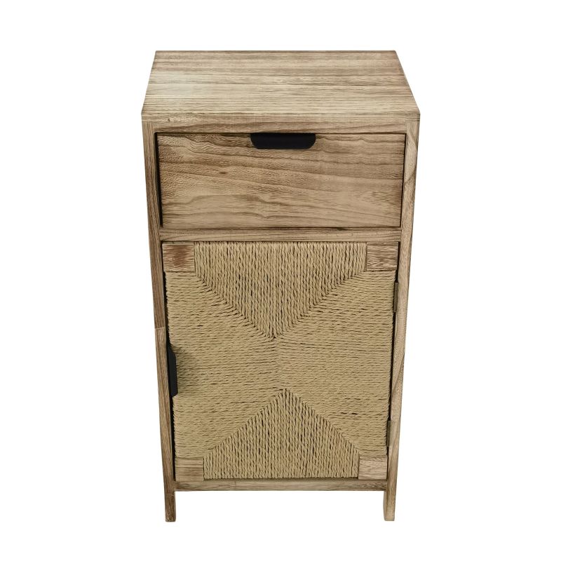 AZEL - mobiletto in legno con 1 cassetto e 1 anta