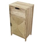 AZEL - mobiletto in legno con 1 cassetto e 1 anta