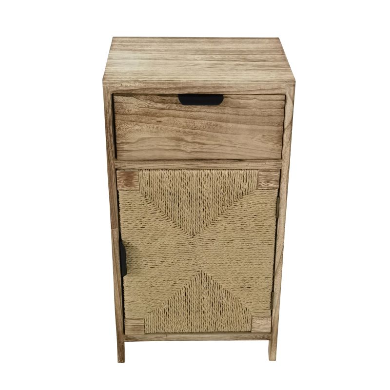 AZEL - mobiletto in legno con 1 cassetto e 1 anta