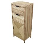 AZEL - mobiletto in legno con 2 cassetti e 1 anta