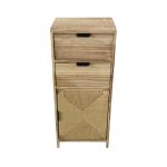 AZEL - mobiletto in legno con 2 cassetti e 1 anta