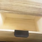 AZEL - mobiletto in legno con 2 cassetti e 1 anta