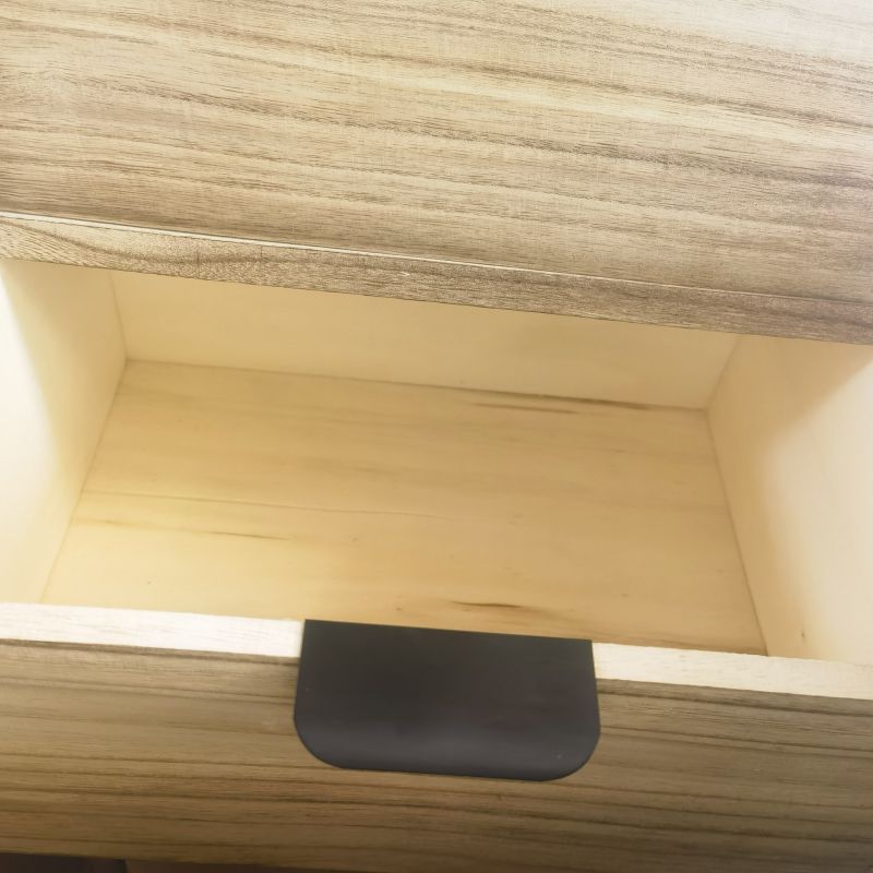 AZEL - mobiletto in legno con 2 cassetti e 1 anta