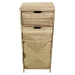 AZEL - mobiletto in legno con 2 cassetti e 1 anta