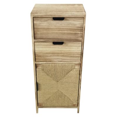 AZEL - mobiletto in legno con 2 cassetti e 1 anta