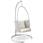 MATISSE - dondolo con struttura in allumino beige con corda beige
