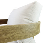 NAMOR - salotto con struttura in alluminio verniciato effetto legno