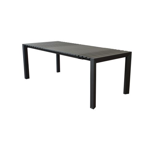 BRUNO - tavolo con struttura in alluminio verniciato bianco o antracite