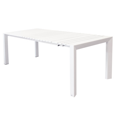 BRUNO - tavolo con struttura in alluminio verniciato bianco o antracite
