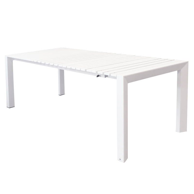 BRUNO - tavolo con struttura in alluminio verniciato bianco o antracite