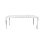 BRUNO - tavolo con struttura in alluminio verniciato bianco o antracite