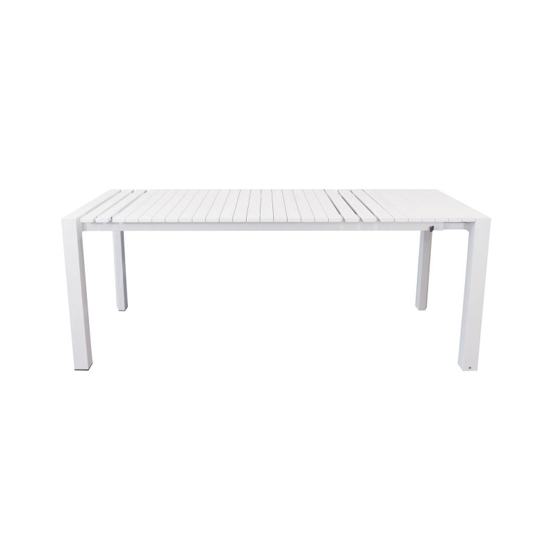 BRUNO - tavolo con struttura in alluminio verniciato bianco o antracite
