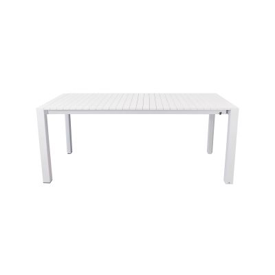BRUNO - tavolo con struttura in alluminio verniciato bianco o antracite