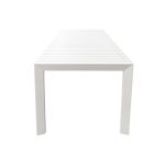 BRUNO - tavolo con struttura in alluminio verniciato bianco o antracite