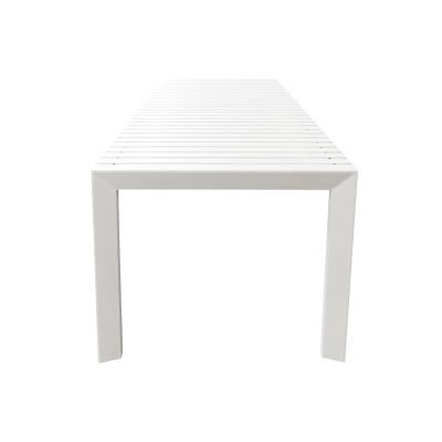 BRUNO - tavolo con struttura in alluminio verniciato bianco o antracite