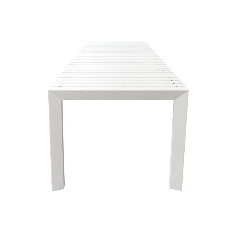 BRUNO - tavolo con struttura in alluminio verniciato bianco o antracite