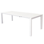 BRUNO - tavolo con struttura in alluminio verniciato bianco o antracite