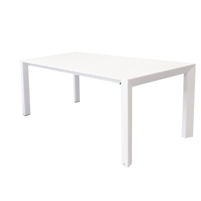 BRUNO - tavolo con struttura in alluminio verniciato bianco o antracite