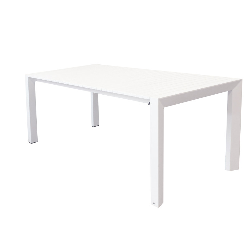 BRUNO - tavolo con struttura in alluminio verniciato bianco o antracite
