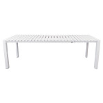 BRUNO - tavolo con struttura in alluminio verniciato bianco o antracite