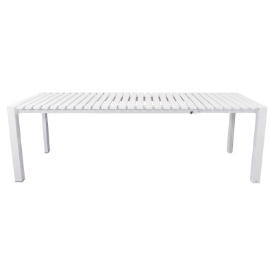 BRUNO - tavolo con struttura in alluminio verniciato bianco o antracite