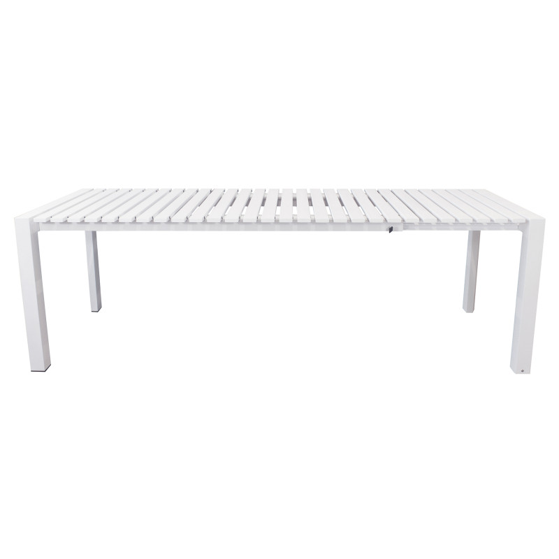 BRUNO - tavolo con struttura in alluminio verniciato bianco o antracite
