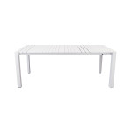 BRUNO - tavolo con struttura in alluminio verniciato bianco o antracite