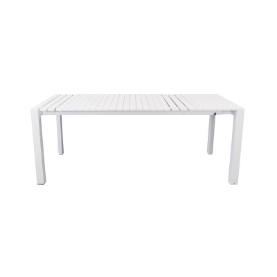 BRUNO - tavolo con struttura in alluminio verniciato bianco o antracite