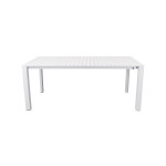 BRUNO - tavolo con struttura in alluminio verniciato bianco o antracite