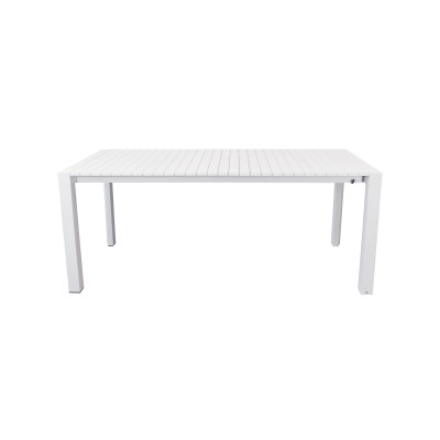 BRUNO - tavolo con struttura in alluminio verniciato bianco o antracite