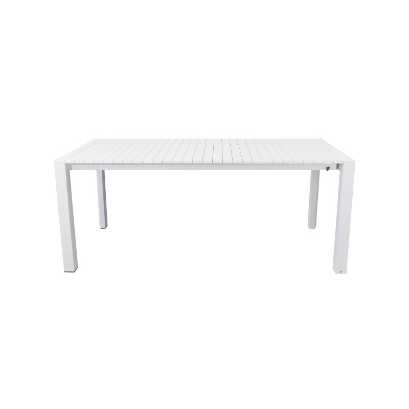 BRUNO - tavolo con struttura in alluminio verniciato bianco o antracite