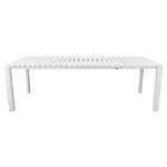 BRUNO - tavolo con struttura in alluminio verniciato bianco o antracite