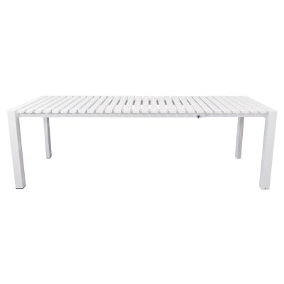 BRUNO - tavolo con struttura in alluminio verniciato bianco o antracite