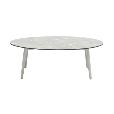 ZELDA - salotto con struttura in alluminio grigio chiaro