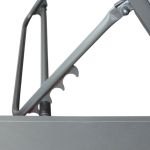 FEDRA - gazebo letto con struttura in alluminio color antracite