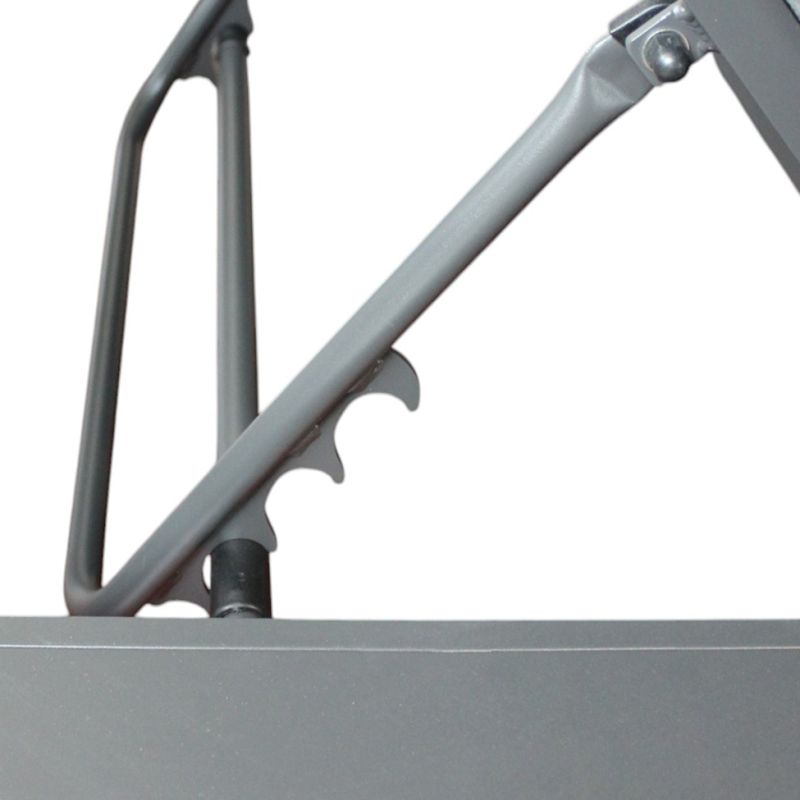 FEDRA - gazebo letto con struttura in alluminio color antracite