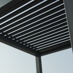 FEDRA - gazebo letto con struttura in alluminio color antracite