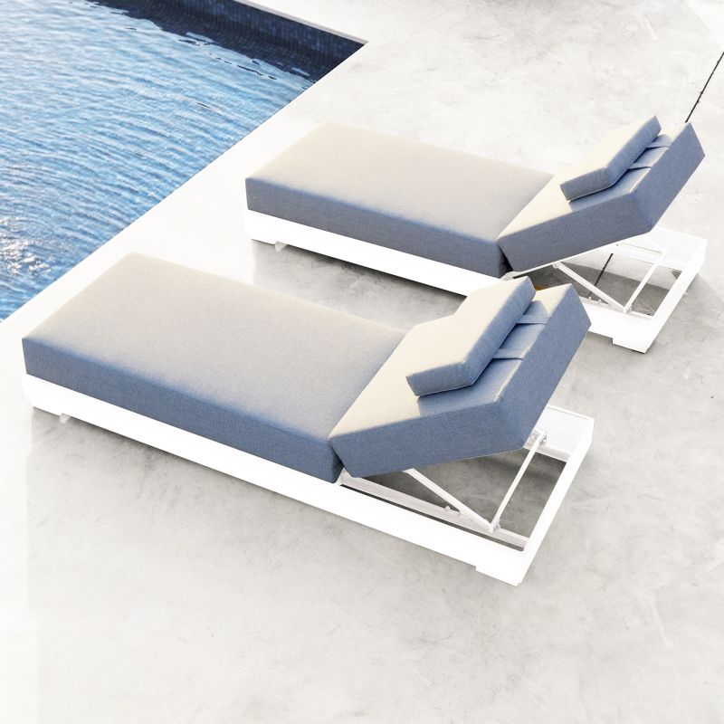 FEDRA - lettino con struttura in alluminio 