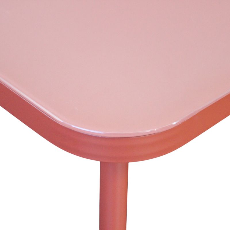 GALASSIA - salotto con struttura in alluminio bianco, rosso o antracite, rivestimento in corda in pvc