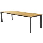 COPERNICO - struttura in alluminio verniciato bianco o antracite, piano in teak