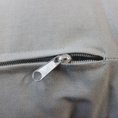 BACHATA - salotto con struttura in alluminio verniciato taupe o bianca, rivestimento in corda in pvc