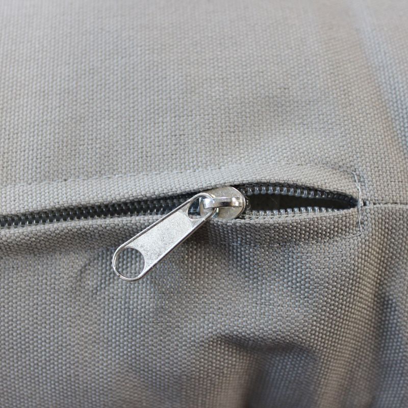 BACHATA - salotto con struttura in alluminio verniciato taupe o bianca, rivestimento in corda in pvc