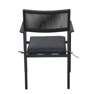 CONGA - poltrona impilabile con struttura in alluminio bianca, taupe o antracite