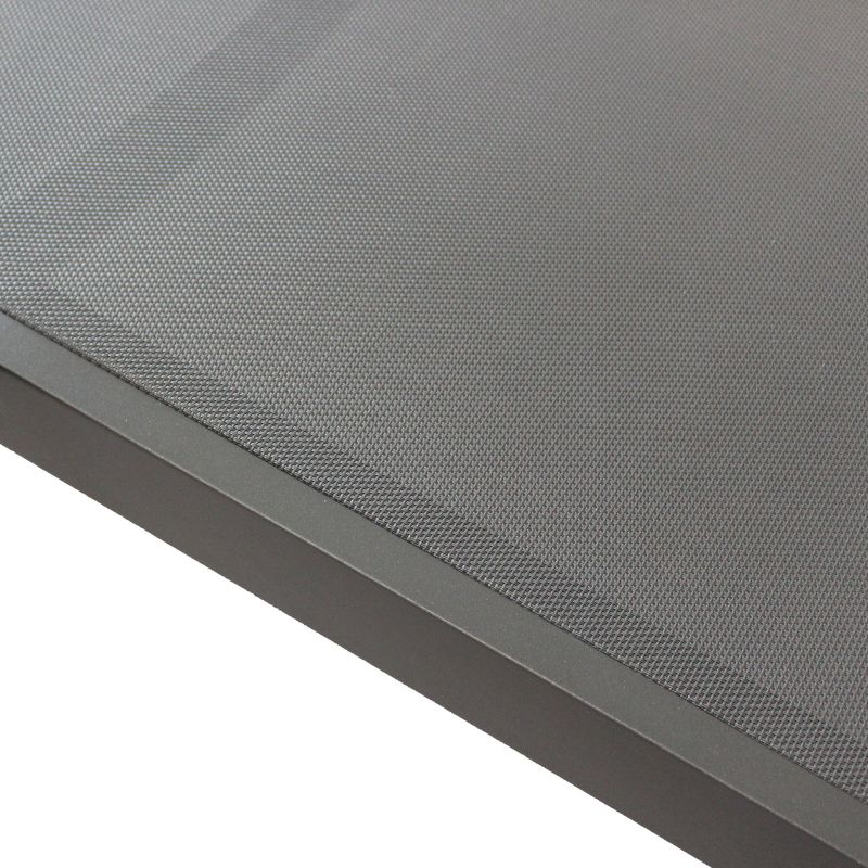 FANDANGO - lettino con struttura in alluminio verniciato bianca o antracite, textilene 2 x 1